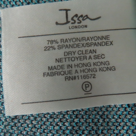 Issa London Multicolor Striped Sleeveless Knit Midi Jacket Womens Dress Size M - Picture 9 of 9